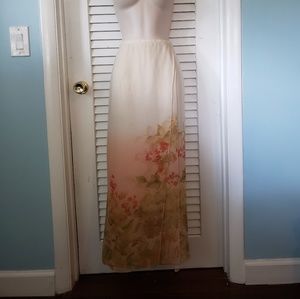 Floral maxi skirt